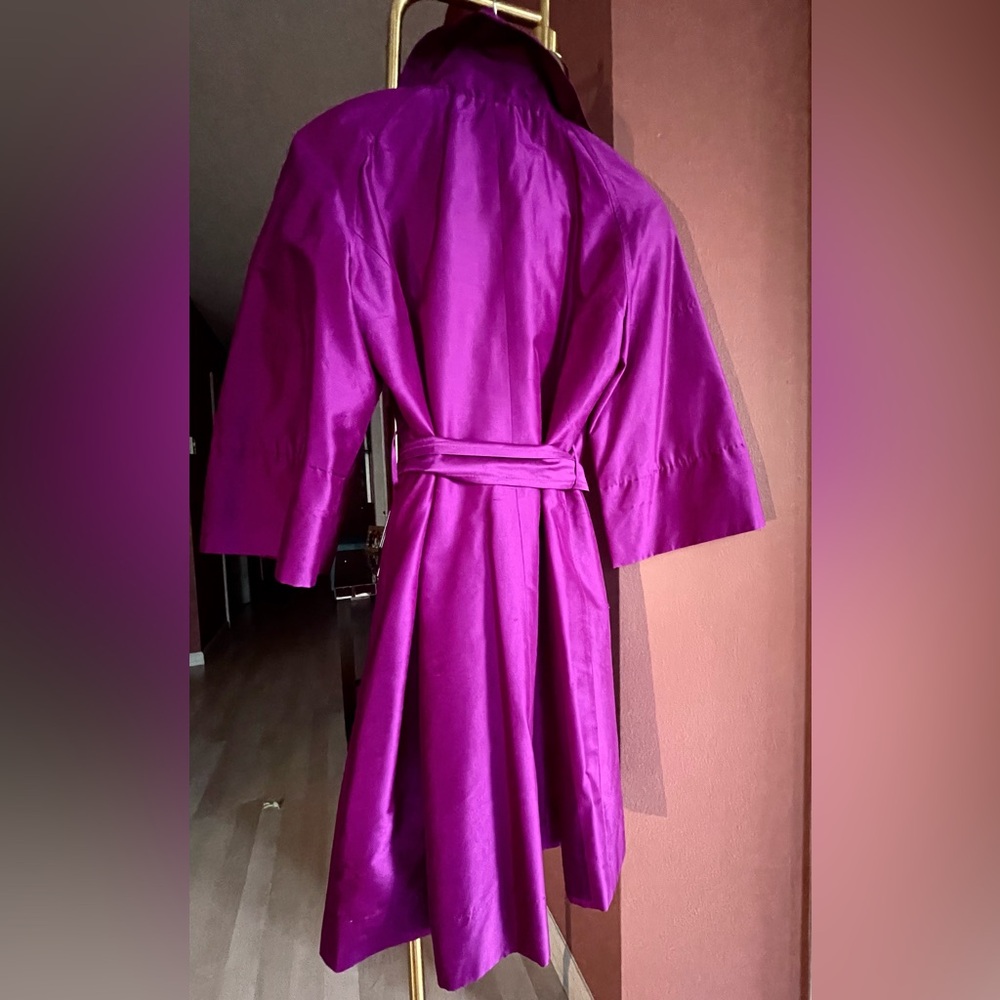 Trina Turk Magenta Pea Coat - Picture 4 of 17